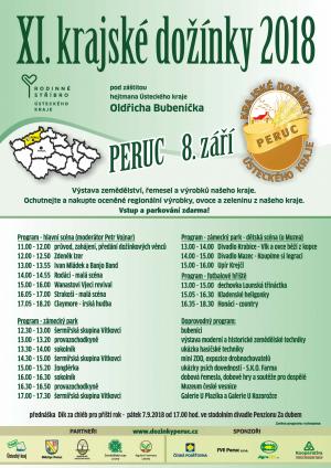 Plakát - dožínky Peruc 2018